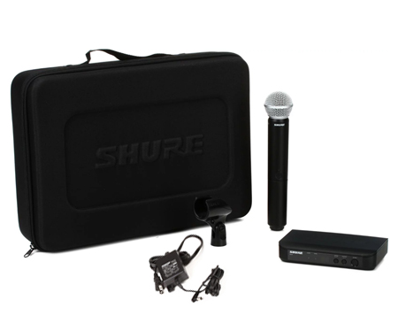 Shure BLX24/SM58 Wireless Handheld Microphone System - H10 Band