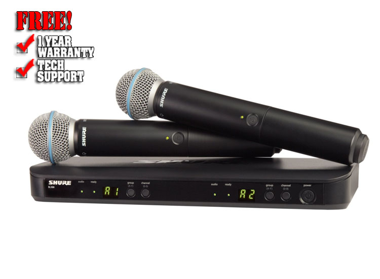 Shure BLX288/B58 Wireless Dual Vocal System with two Beta 58A