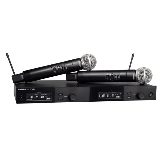 Shure SLXD24D/SM58 Dual Wireless System with 2 SLXD2/58 Handheld Transmitters