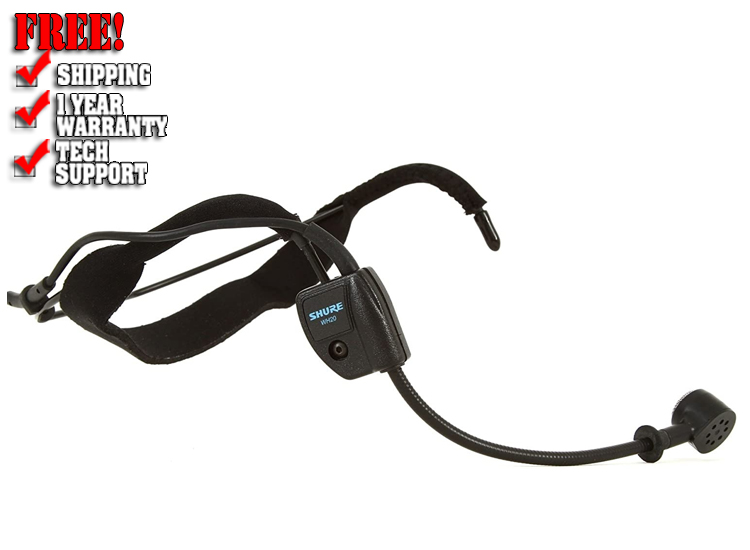 Shure WH20QTR Cardioid Headworn Dynamic Microphone, Qtr
