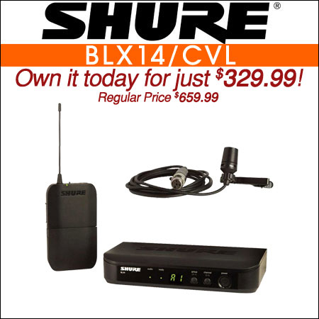  Shure BLX14/CVL Wireless Lavalier Microphone 