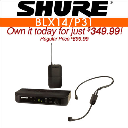 Shure BLX14/P31 Wireless Headset Microphone System w/ PGA31