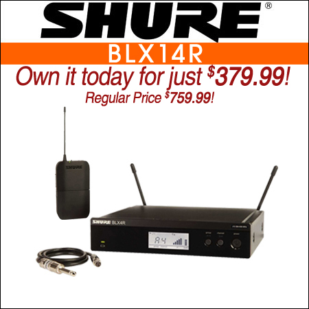  Shure BLX14R Wireless Instrument System 