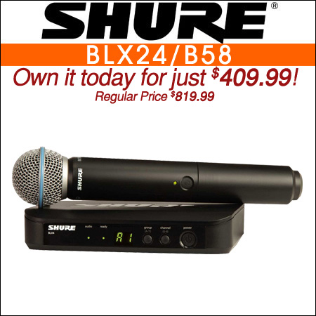  Shure BLX24 Wireless Handheld Mic System w Beta58 