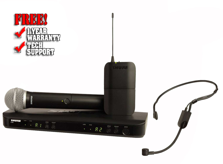 Shure BLX1288/P31 Dual Channel Wireless Microphone w/ PG58
