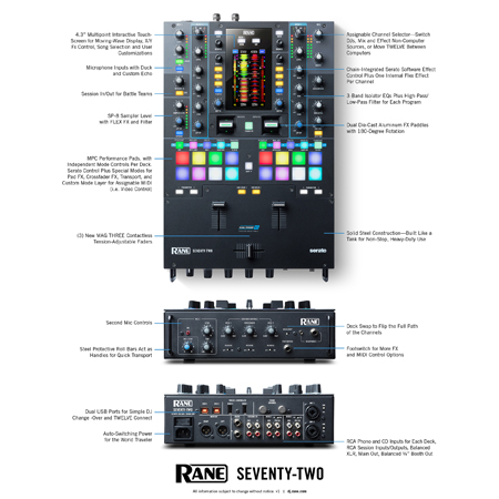 Rane SEVENTY-TWO