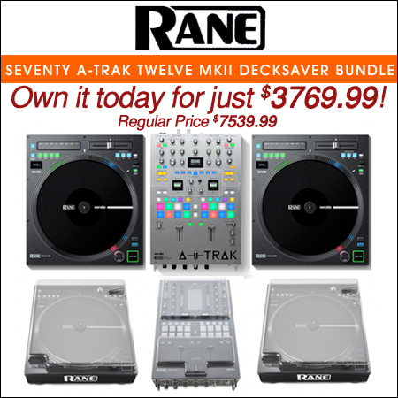 Rane Seventy A-trak Signature Edition + Rane Twelve MKII and Decksaver Covers Bundle