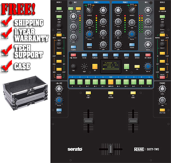 Rane SIXTYFOUR Professional 4Channel Digital Mixer with Dual USB Ports