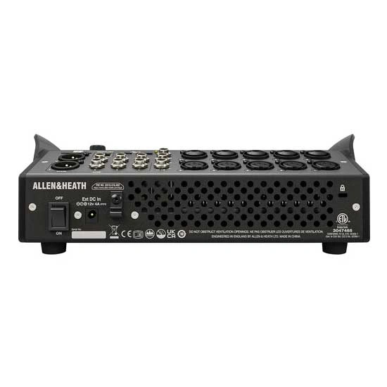 Allen & Heath CQ-12T Rear Panel With XLR And TRS Connections