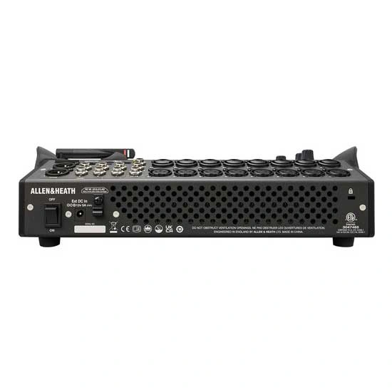 Allen & Heath CQ-18T Rear Panel With XLR And TRS Audio Connections