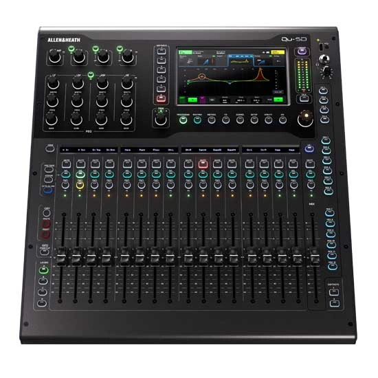 Allen & Heath Qu-5D Rear Panel With Dante And Audio Connectivity Ports