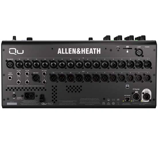 Allen & Heath Qu-5D Input And Output Connection Panel