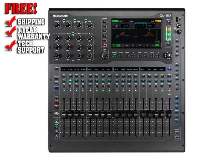 Allen & Heath Qu-5D 38-Channel Digital Mixer With Dante
