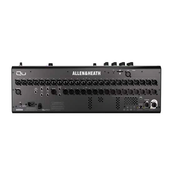 Allen & Heath Qu-6D Rear Panel With Dante And Audio Connectivity Ports