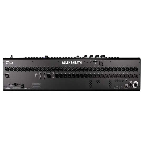 Allen & Heath Qu-7D With Dante Rear Panel With Dante And Audio Connectivity Ports