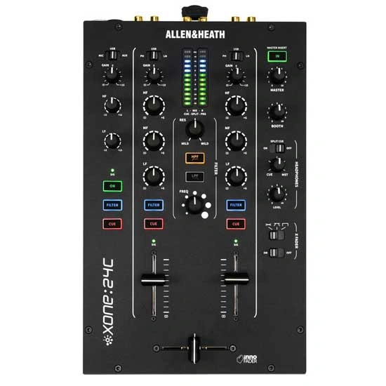 Allen & Heath Xone:24C 2+1 Channel DJ Mixer Front View