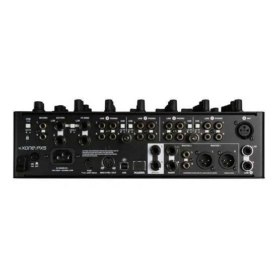 Allen & Heath Xone:PX5 DJ Mixer Rear Connections and Master Outputs