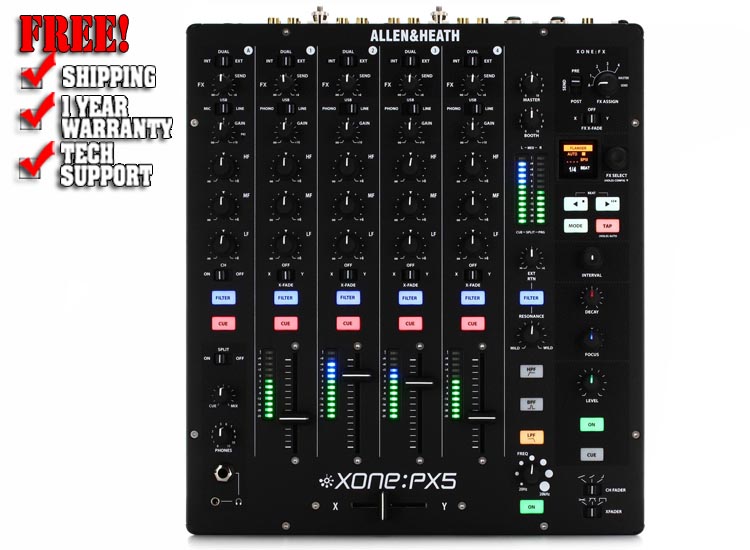 Allen & Heath Xone:PX5 4+1 DJ Mixer with Soundcard