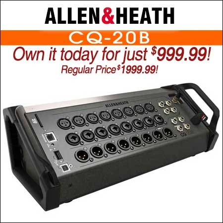Allen & Heath CQ-20B 20-Input Digital Mixer With Wi-Fi