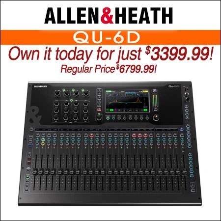 Allen & Heath Qu-6D 38-Channel Digital Mixer With Dante