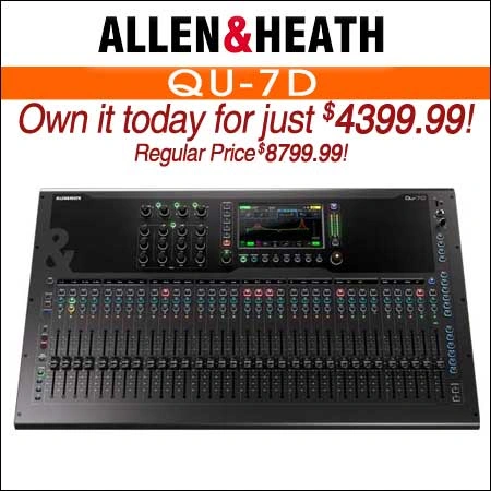 Allen & Heath Qu-7D 38-Channel Digital Mixer With Dante