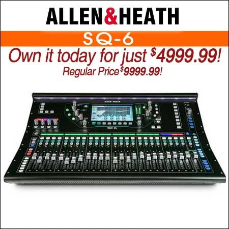 Allen & Heath SQ-6 48-Channel Digital Mixer