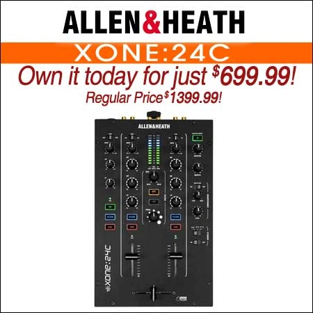 Allen & Heath Xone:24C 2+1 Channel Analog DJ Mixer with USB