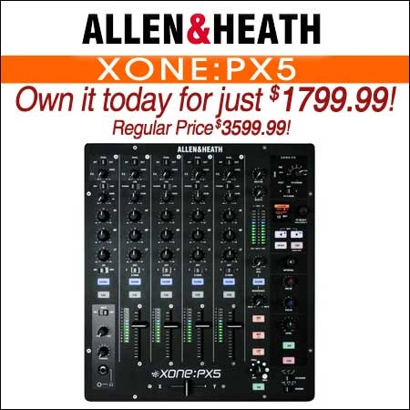 Allen & Heath Xone:PX5 4+1 Channel DJ Mixer with USB & FX