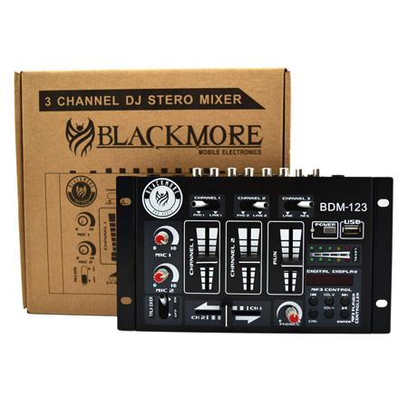 BLACKMORE BDM-123 3 CHANNEL STEREO DJ MIXER