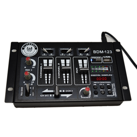 BLACKMORE BDM-123 3 CHANNEL STEREO DJ MIXER