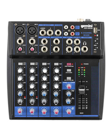 Gemini GEM-08USB 8 Channel USB Mixer