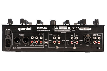 Gemini PMX-20 Digital DJ Performance Mixer