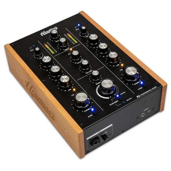 Headliner R2 2-channel DJ mixer with isolator EQ and analog filter controls