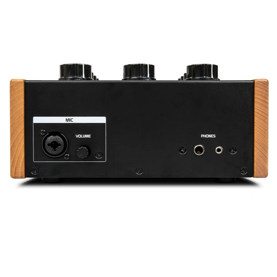 Headliner R2 rotary DJ mixer rear panel with XLR and RCA connections