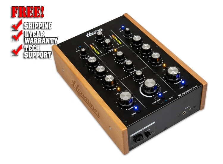 Headliner R2 2-Channel Rotary DJ Mixer