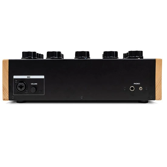 Headliner R4 rotary DJ mixer rear panel with XLR and RCA connections