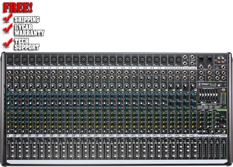 Mackie ProFX30v2 30-Channel 4-Bus FX Mixer with USB