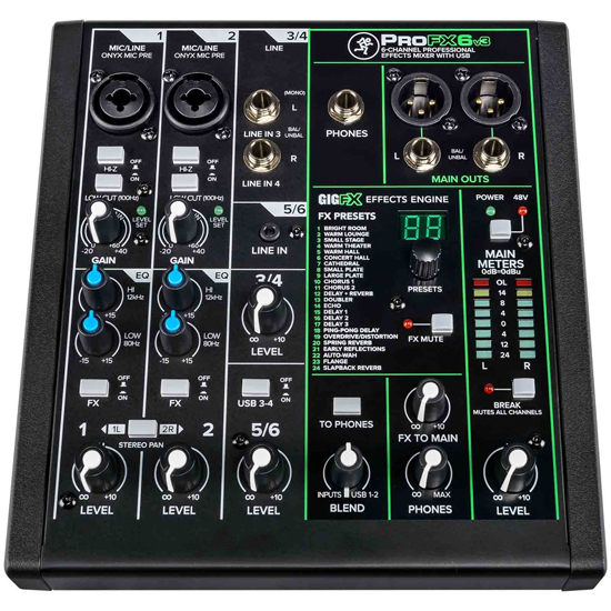 Mackie Thump215 with ProFX6v3 Mixer Duo Package