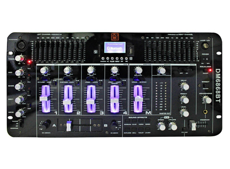 Console DJ Mixer USB/SD/Bluetooth