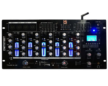 Mr. Dj DM7878BT 6 Channel DJ Mixer