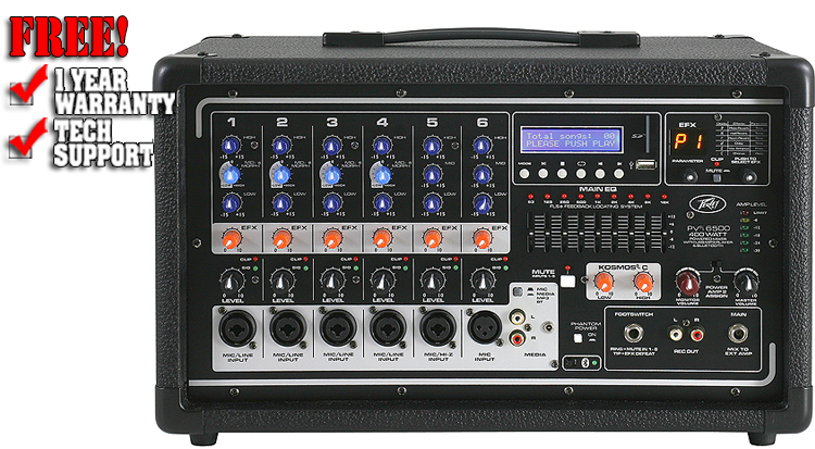 Peavey PVi6500 Powered Mixer | DJ Mixers | DJ Audio | Chicago DJ
