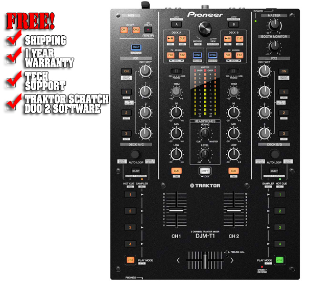 Pioneer DJMT1 Pioneer DJ Pro Digital Mixer