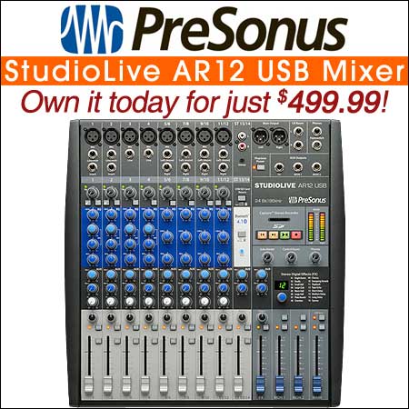 PreSonus StudioLive AR12 USB Mixer