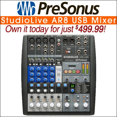 PreSonus StudioLive AR8 USB Mixer 