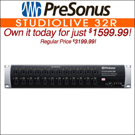 PreSonus StudioLive 32R 32-channel Rackmount Digital Mixer