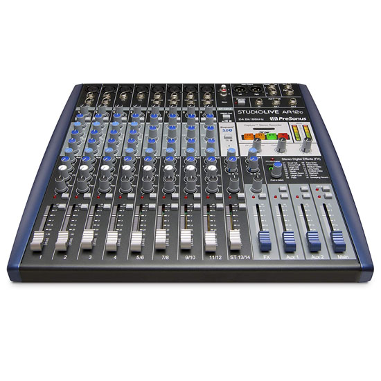 PreSonus StudioLive AR12c 14-Channel USB-C Hybrid Digital/Analog Performance Mixer