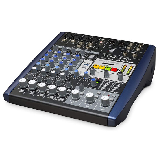 PreSonus StudioLive AR8c 8-Channel USB-C Hybrid Digital/Analog Performance Mixer