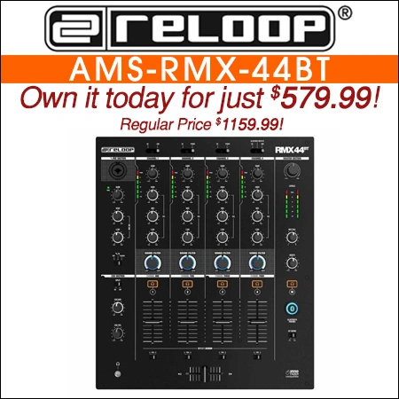 Reloop RMX-44 BT 4-Channel Bluetooth Club DJ Mixer