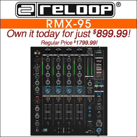 Reloop RMX-95 4-Channel Digital Club Mixer with Built-In FX