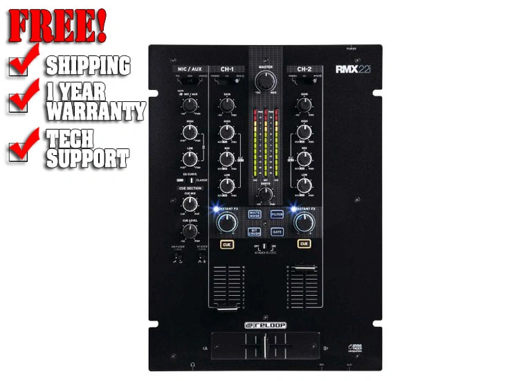 Reloop RMX-22i 2+1 Channel Digital DJ Mixer with FX